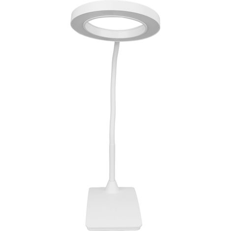 Lampe de bureau LED blanc pliable 360°, gradation sans paliers, 3 modes de couleur, protection oculaire, lumière USB pour étude, manucure et tatouage. (1/5)