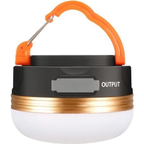 1 Lanterne LED, rechargeable USB, 3 modes éclairage, base magnétique, camping extérieur (1/4)