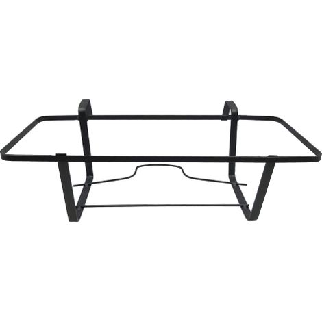 Salone – Jardinière de balcon Napoli 50 cm en acier noir – Support porte-fleurs résistant aux intempéries – Pour terrasse moderne