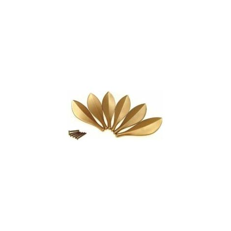 Ensemble de 6 poignées de porte de meuble dorées – style art déco tendance, DEBUNS (1/5)