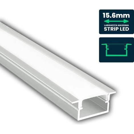 MOUNTING KIT WITH DIFFUSER FOR LED STRIP RECESSED 10001710mm