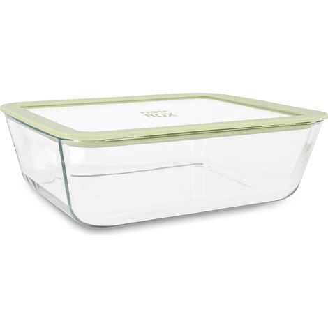 Boite hermétique rectangulaire en verre 1550ml, PRESSBOX