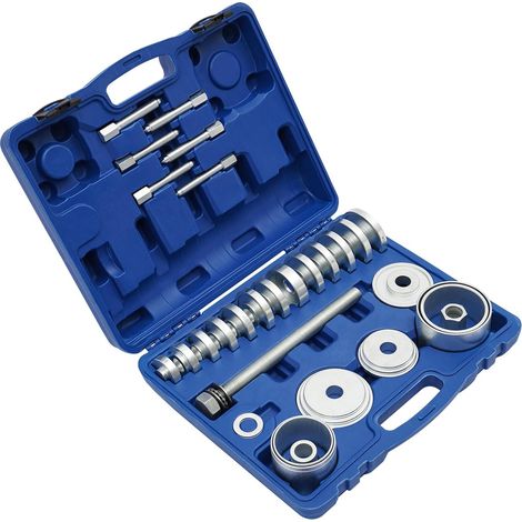 Kit d'outils de roulement de roue universels 31 pièces - Kit d'outils de montage - Extracteur de roulement de roue - compatible avec la plupart des roulements de roue automobile