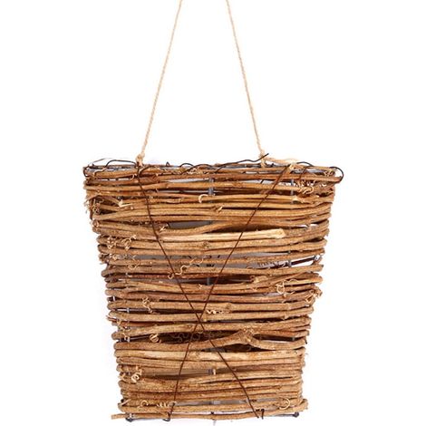 Panier En Rotin Pour Décoration De Porte - Suspension Intérieure Extérieure - Panier Floral Artificiel Crème - 1 Pièce (1/3)