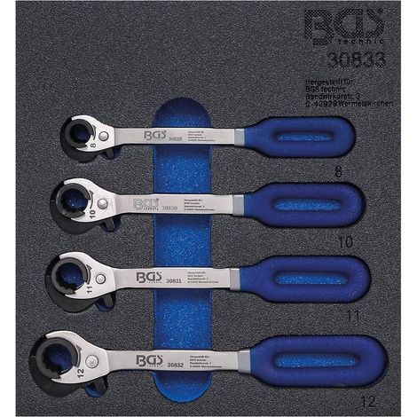Insert de Servante d Atelier 1/6 - 4 pcs - Pour Cliquets et Tuyauterie - Organisation et Praticité - D-Work