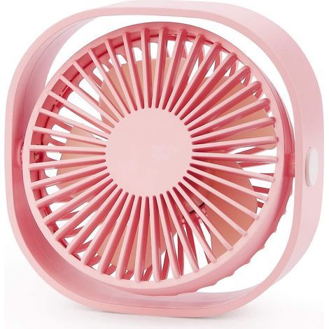 Tragbarer USB-Tischventilator, Mini-Schreibtischventilator mit 360°-Drehung und 3 einstellbaren Geschwindigkeitsstufen für das Büro (1/5)