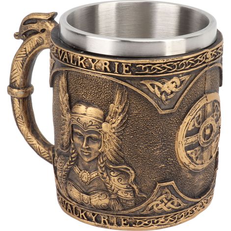 Bierkrug aus Edelstahl und doppelwandigem, hitzebeständigem Kunstharz, Piratenmotiv, Getränkezubehör (1/5)