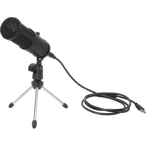Microphone USB - Condensateur - 192 kHz/24 bit - Pour Enregistrement Streaming Karaoké Jeux - 1 Pièce