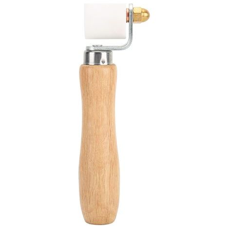 28-mm-PTFE-Handdruckrolle, 2-Wege-Lager, Holzgriff, hitzebeständiges Schweißwerkzeug (1/5)