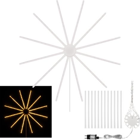 Stella decorativa natalizia a LED, lampada Rebel, ornamento