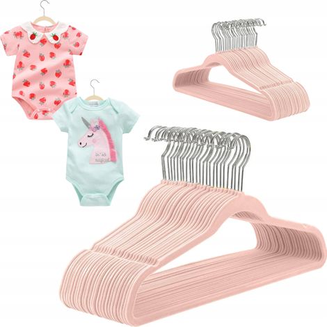 KINDERKLEIDERBÜGEL 20 STÜCK FÜR KINDER [WU4-ROZ-SR]