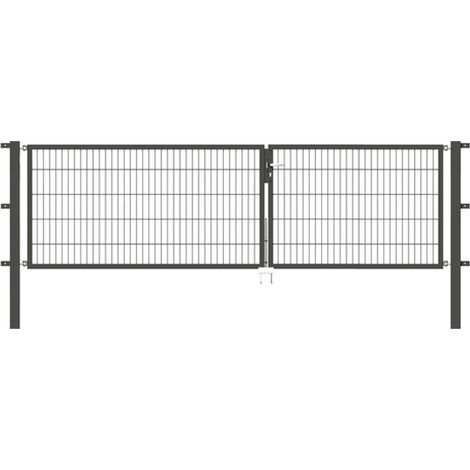 ALBERTS Doppeltor Flexo, fvz.anthr.Kst.b.RAL 7016, lichte BxH3500x1000, PF80x80/1700mm (1/3)