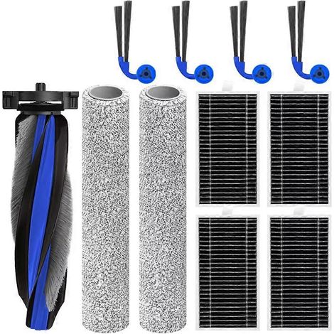 Pour Ecovacs Deebot X12 OmniCyclone aspirateur brosse principale serpillière Roller HEPA filtre et brosse latérale pièces de rechange (1/5)