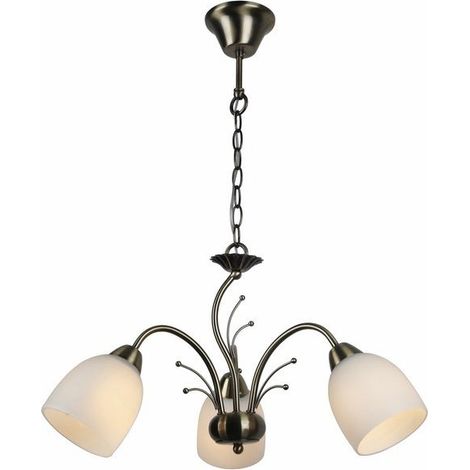 Lampadario classico patinato Alice 3 luci E27 Reality