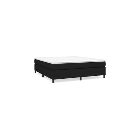 Sommier à lattes de lit avec matelas Noir 180x200 Tissu (1/5)