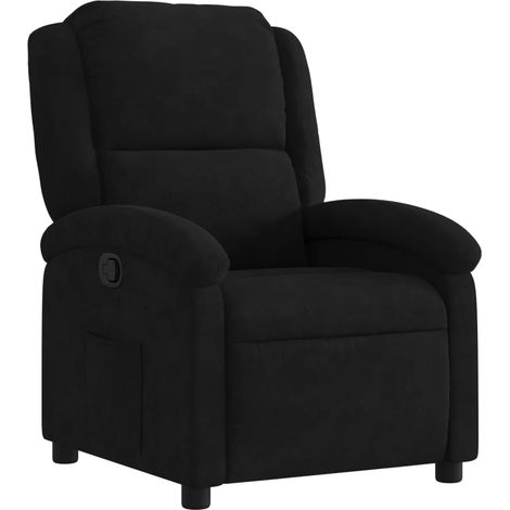 Maison Exclusive - Poltrona reclinabile in velluto nero