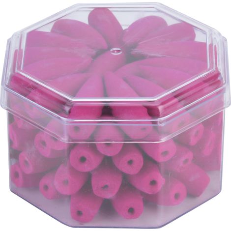 Tapis d’encens conique rétro-diffusion en forme de tour, bois d’aigle naturel, parfum rose, matériau brut, 1 pièce (1/5)