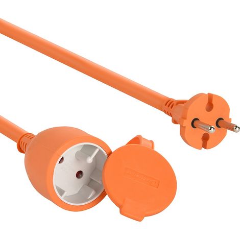 Prolunga Elettrica 15 metri da Giardino Electraline 04020 – Schuko Spina Maschio/Femmina IP44 (1/2)