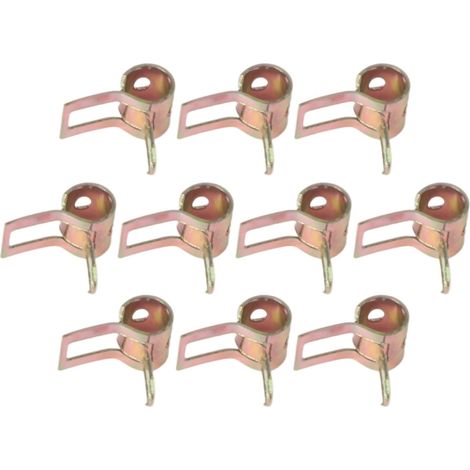 Clip ressort 10 pièces 5-16mm inox/silicone zingué, pour eau (1/5)