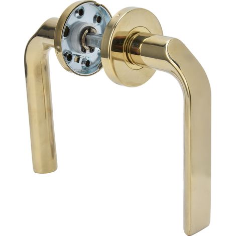 Serrure mécanique silencieuse anti-collision pour porte intérieure de chambre, avec clés, couleur or. (1/5)