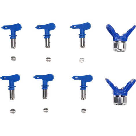 Set buses airless 211 315 417 517 515 523 – Buse avec 2 sièges bleu, peinture (1/5)