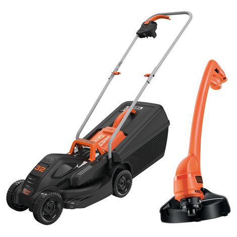 Rasentrimmer-Set mit Rasenmäher Black+Decker BEMW351GL2-QS 1000W