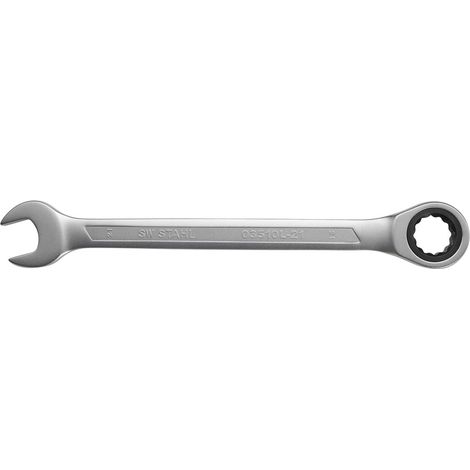 SW-Stahl 03510L-21 Clé mixte à cliquet 21 mm I denture fine avec 72 dents I clé à fourche avec cliquet annulaire I clé mixte à cliquet I clé mixte (1/2)
