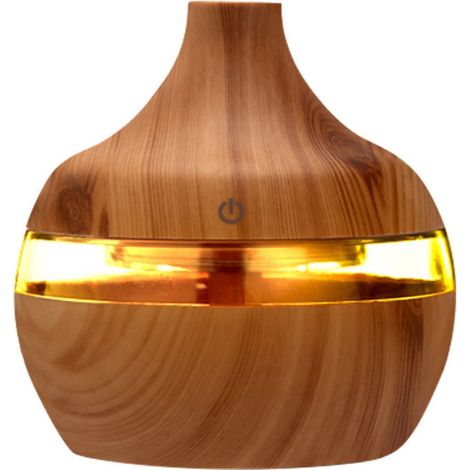 1 difusor de aceites esenciales, 300 ml, LED, humidificador de aire, aromaterapia, sala de estar, dormitorio (1/5)
