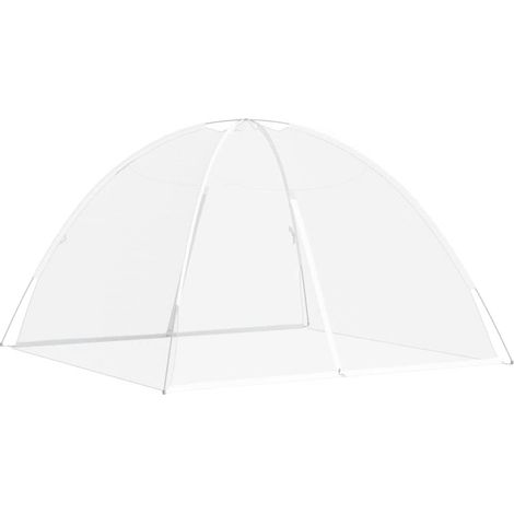 Moustiquaire mongole avec portes 220 maille blanc 200x200x135cm