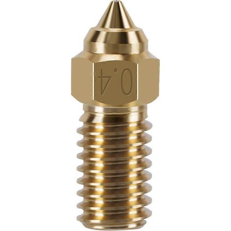 Messing-3D-Druckdüse, M6-Gewinde, 0,4 mm Durchmesser, kompatibel mit ELEGOO Neptune 4, Ersatzteil für 3D-Drucker.