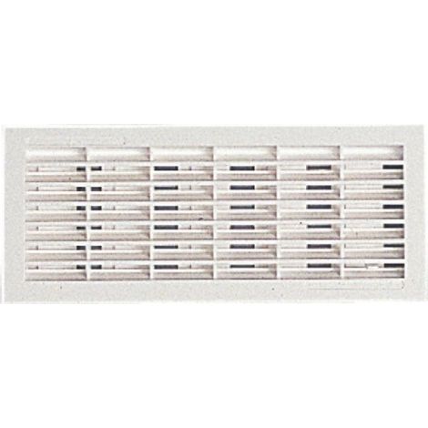 Grille de ventilation rectangulaire encastrée 112 x 318 mm - avec fermeture sans moustiquaire (1/3)