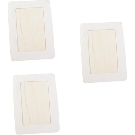 Cadres Photo Support Photo de Table Créatif et Unique Lot de 3 Soi-même en Bois Beige pour Décoration Maison et Présents pour Dessins D'garçon et Filles (1/5)