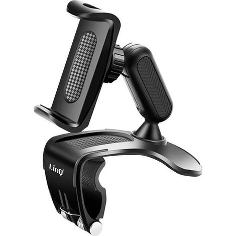 Support Voiture Smartphone - LinQ - Ultra-stable - Fixation Tableau de bord - Rotatif 360° - Antidérapant (1/4)
