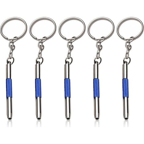 Tournevis Lunettes Opticien,Lot de 5 Mini Tournevis pour Lunettes,Tournevi 3 en 1 en Acier Inoxydable,Petit avec Trousseau de Clés,pour Montres Bijoux,Réparation de Jouets (1/5)