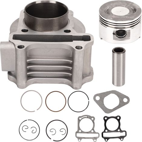Motorrad-Zylinder-Kit, 50-mm-Zylinder-Montagesatz, kompletter Kolbenring-Satz als Ersatz für GY6 100-ccm-Motorrad-Roller.