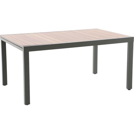 Table de jardin rectangulaire extensible alu Pineda verte - Jardideco (1/2)