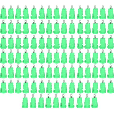 100 prises banane jack 4mm femelle, connecteur terminal en laiton nickelé, adaptateur bloc de jonction vert, lot de 100 pièces (1/5)