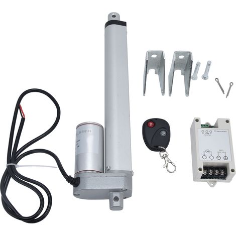 Actionneur linéaire électrique industriel JS-TGZ-U1 avec support de montage course 200mm 12V (1/5)
