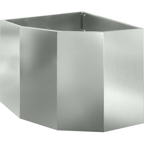 Maison Exclusive - Macetero de Esquina Plateado 60 x 60 x 50 cm A