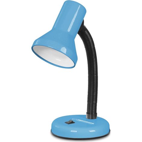 Lampada da scrivania esperanza e27 alatair blu