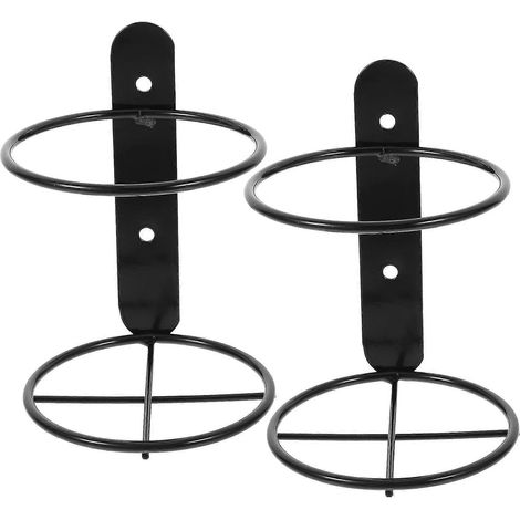 Lot de 2 porte-bouteilles muraux pour une bouteille, support de rangement pour vin, idéal pour la maison et le bar - FCY (1/2)