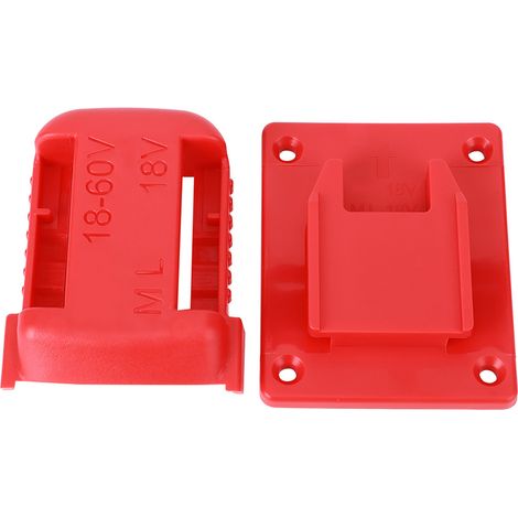 Lot 10 Adaptateur batterie 18V vers outil 20V, convertisseur 20V à 18V, compatible perceuse visseuse, couleur rouge, chargeur pour outils électriques. (1/5)