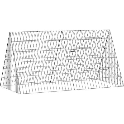 Maison Exclusive - Cage à poules Argent 110 x 55 x 55 cm Acier galvanisé
