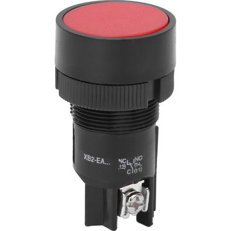 Lot de 10 boutons-poussoirs XB2-EA, interrupteur de commande série 660 V 10 A, bouton de réinitialisation rouge XB2-EA145