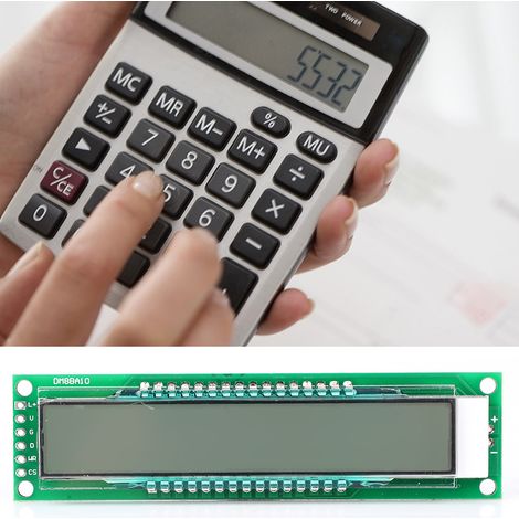 DM8BA10 LCD-Anzeigemodul, 10-Bit, 16-Segment mit LED-Anzeige, 5 V DC, TM1622-Chip, ohne Pins (1/5)