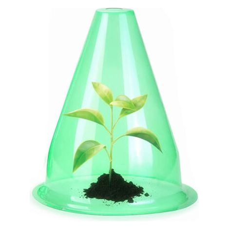 Lot de 36 chapeaux de plantes Couvercle transparent pour plantes à salade Protection contre les oiseaux, le gel ou les intempéries Protège les plantes contre les aliments pour animaux, vert (1/5)