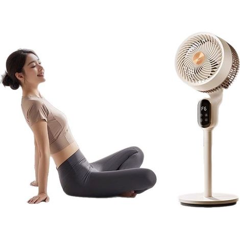 Ventilateur Circulant Sur Pied Intelligent FX-L36AR, Commande Vocale AI + Télécommande, 8 Vitesses, Oscillation 3D (1/4)