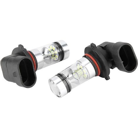 Ampoules de phares LED blanches haute performance 100 W, référence 9006/HB4, pour feux de brouillard et feux de route.