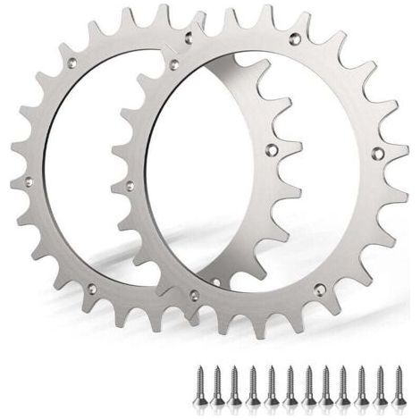 2 Stainless Steel Cleats for Robot Mower 205 mm with Screw Tips Improve Traction (1/4)