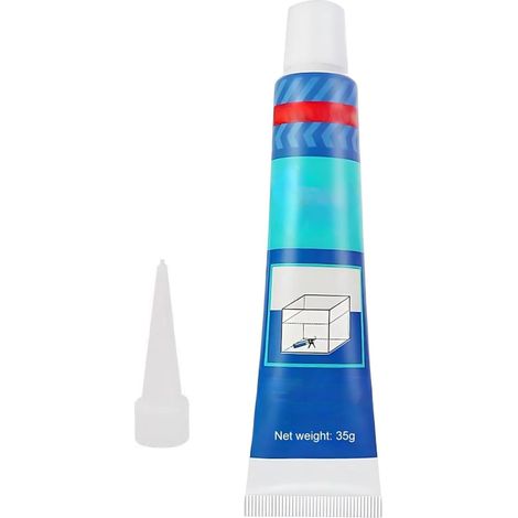 Colle Aquarium,35g Aquarium sous l'eau Colle Transparent,Mastic Piscine Silicone Aquarium,Waterproof Sealant Bassin,pour Bassin,Aquarium et Piscine (1/5)